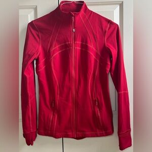 LN!!🍒LULULEMON DEFINE Jacket sz 8 TRUE RED Full-Length *NULU ~ HTF COLOR!